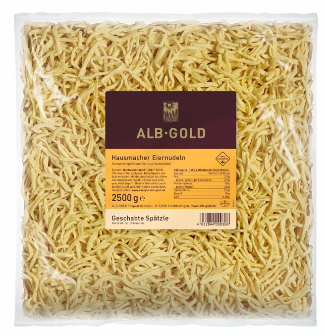 Hausmacher Eiernudeln geschabte Spätzle