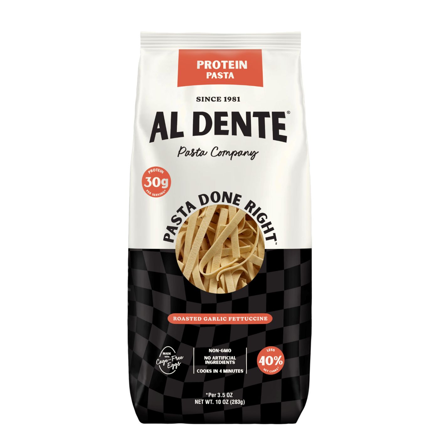 High Protein Fettuccine mit geröstetem Knoblauch