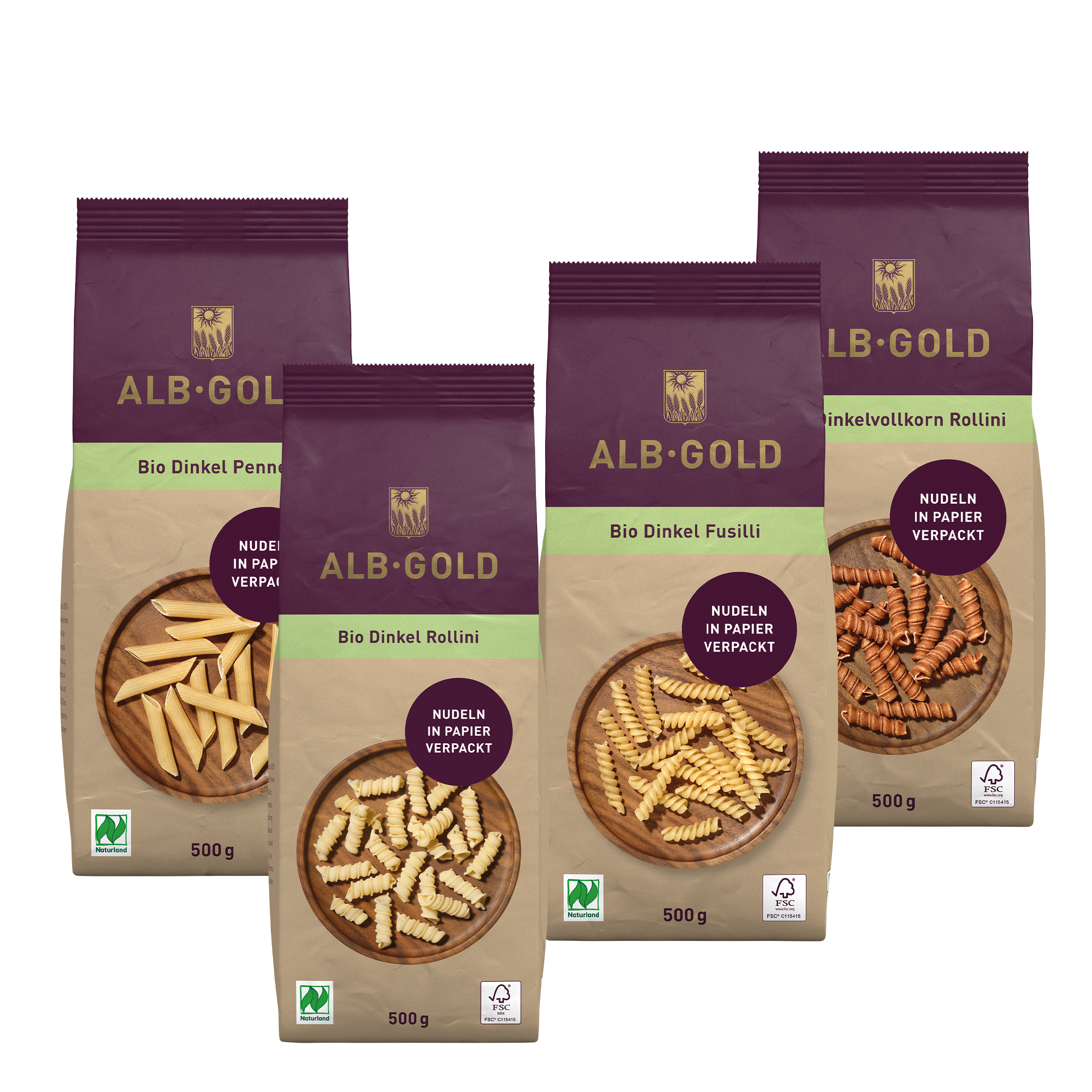 ALB-GOLD Probierpaket Dinkel Pasta