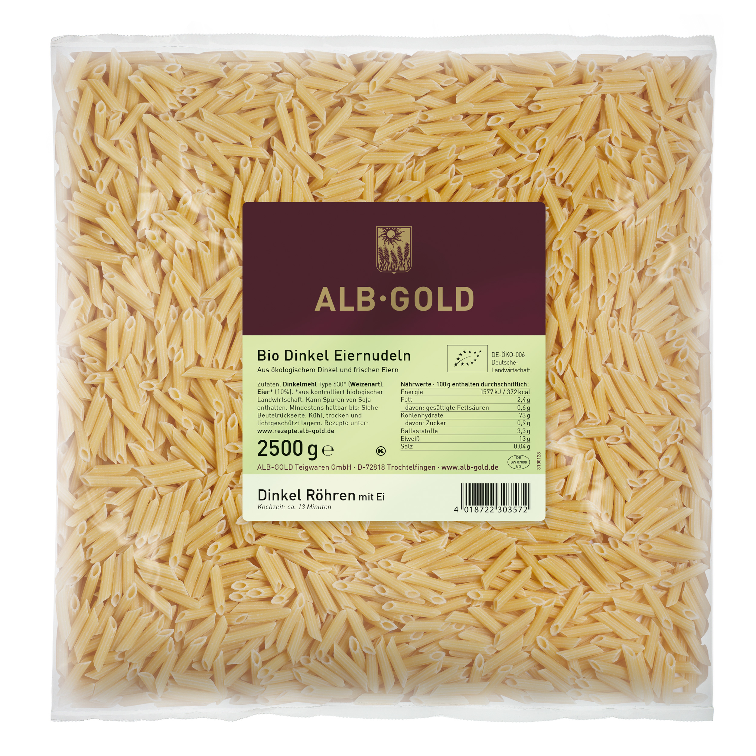 Bio Dinkel Röhren Bio Dinkel Röhren