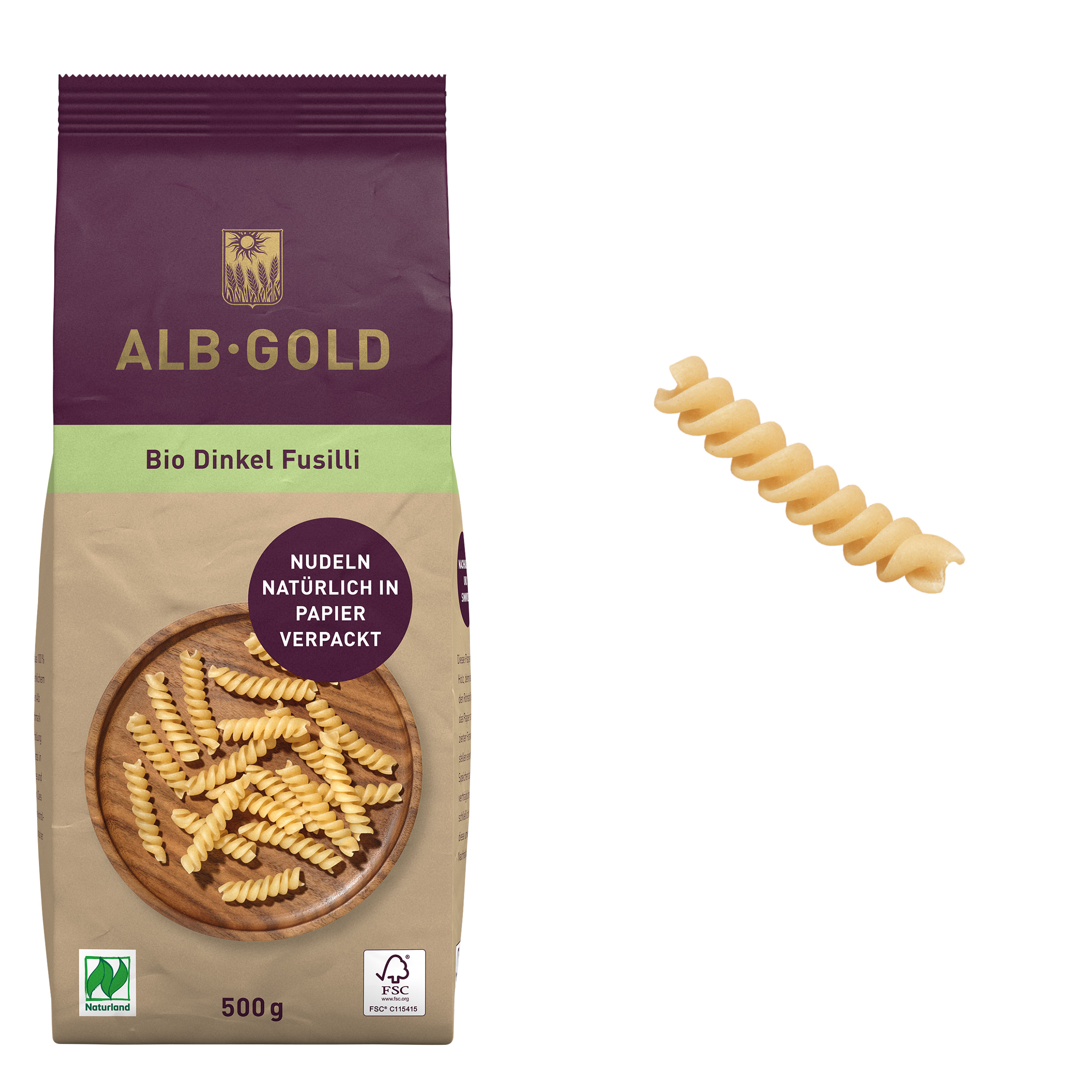 Bio Dinkel Fusilli Bio Dinkel Fusilli