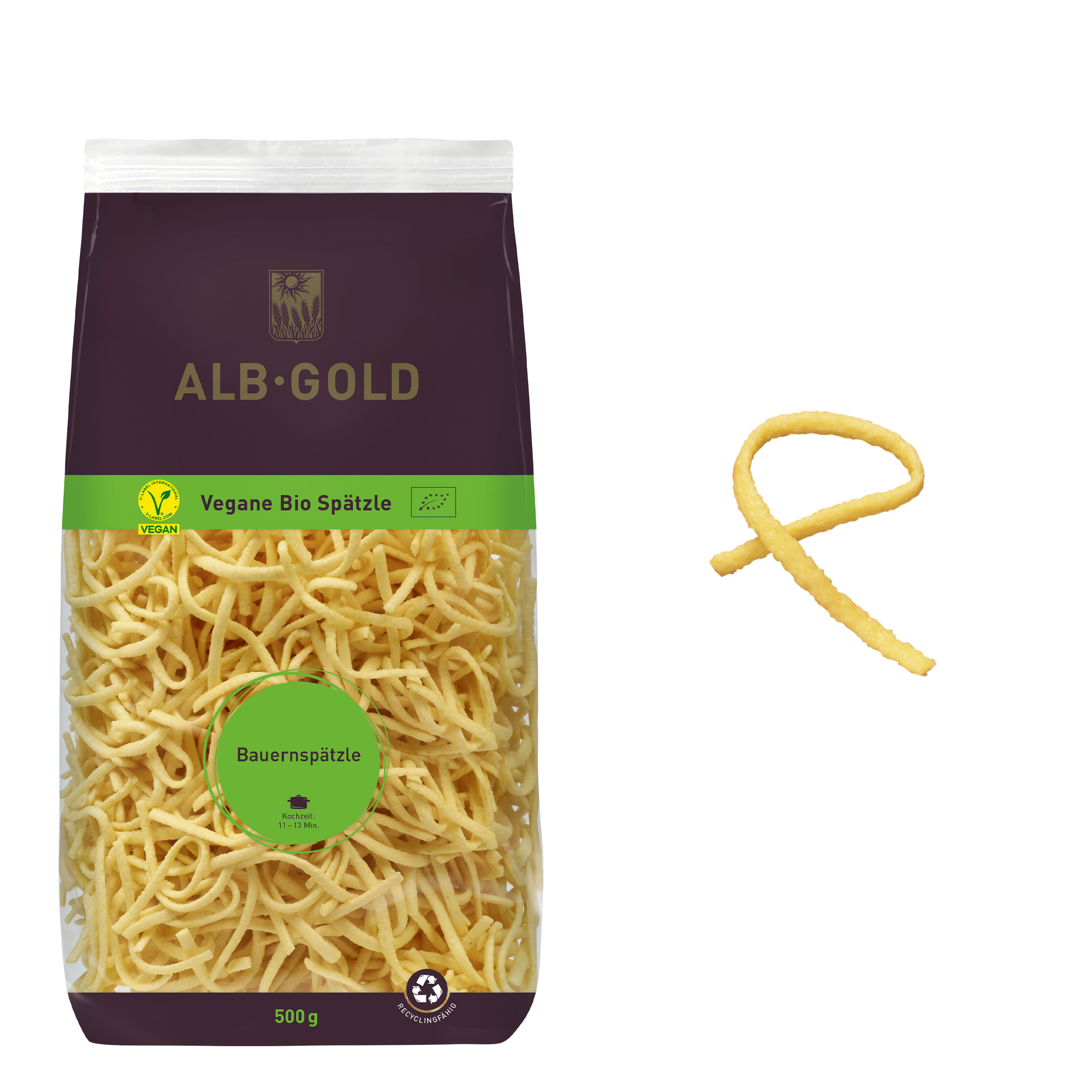 Vegane Bio Bauernspätzle Vegane Bio Bauernspätzle