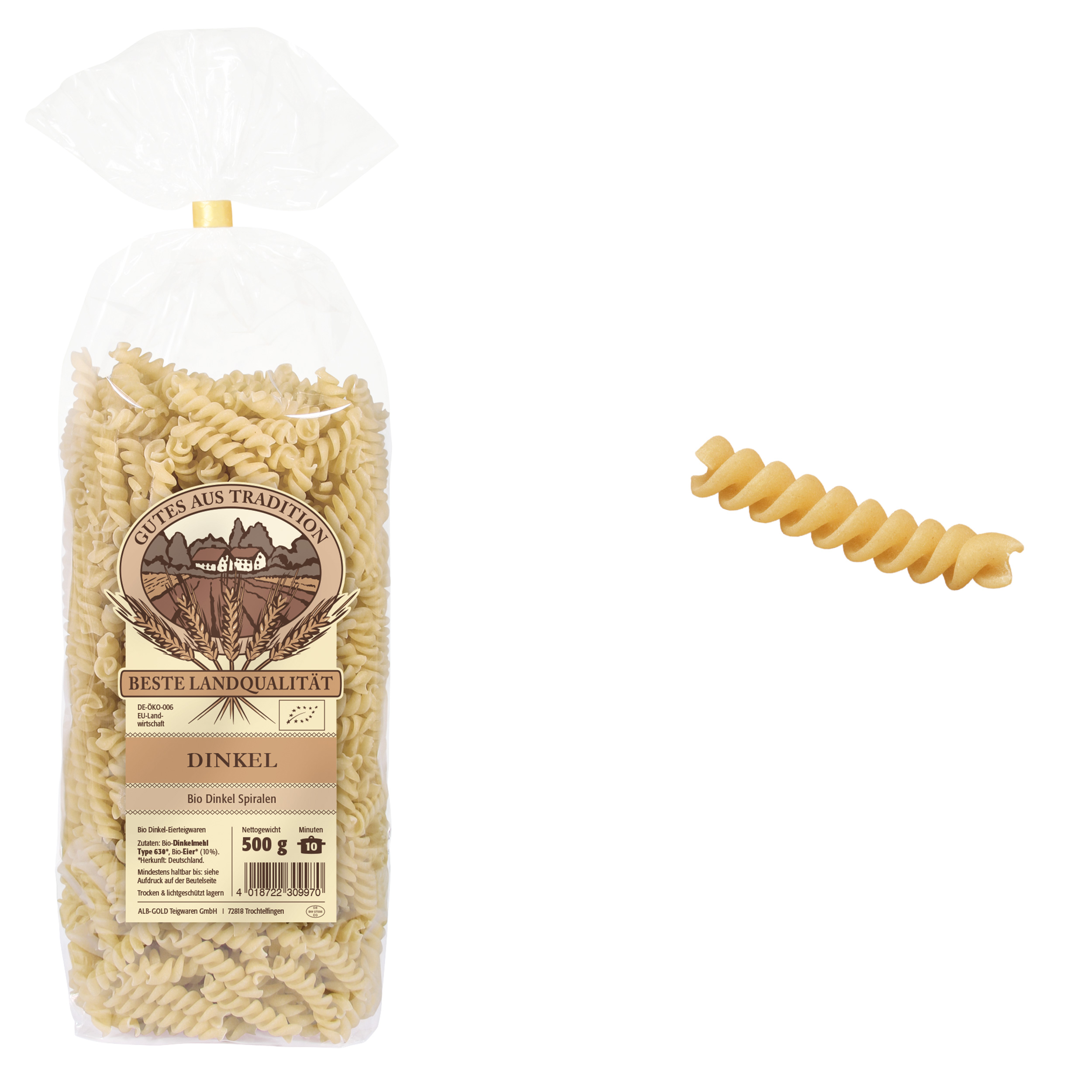 Bio Dinkel Spiralen Bio Dinkel Spiralen