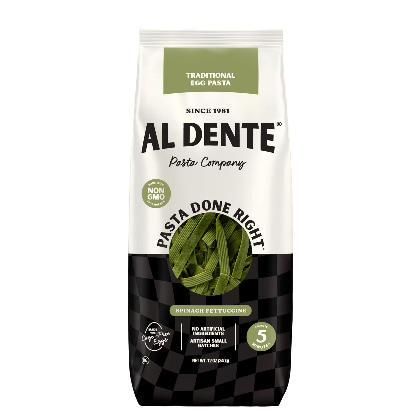 Al Dente Spinat-Fettuccine