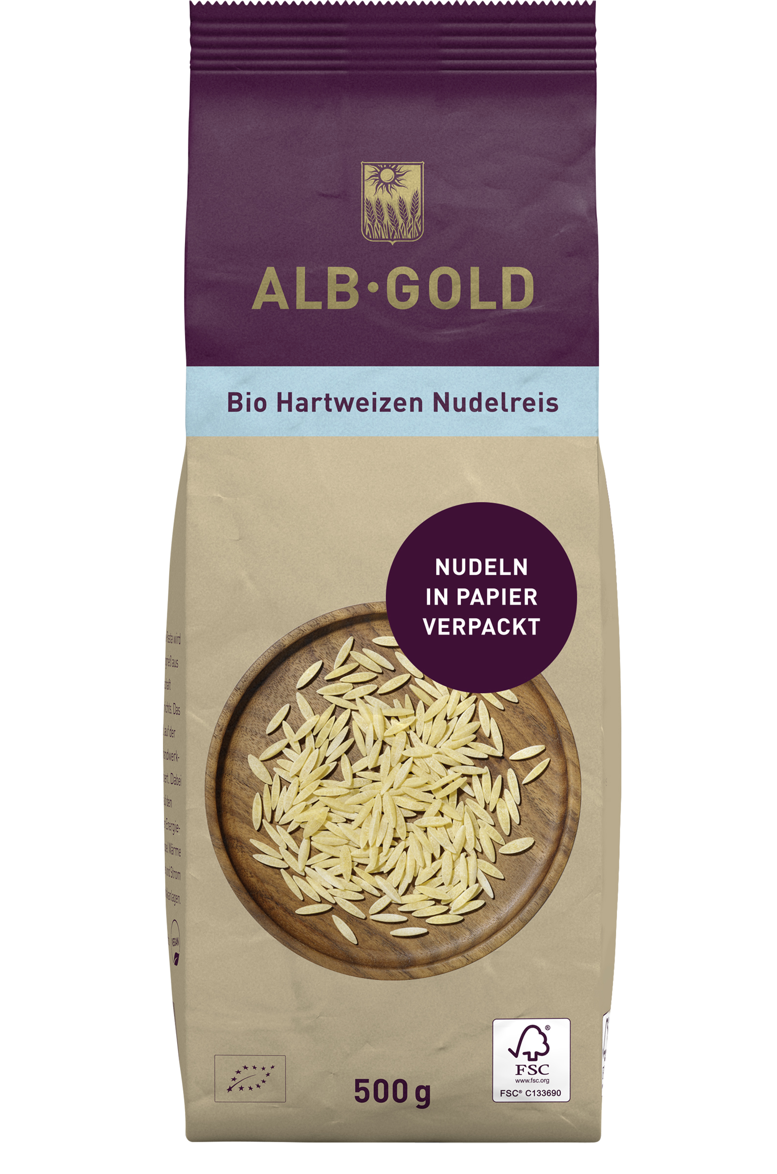 Bio Hartweizen Nudelreis