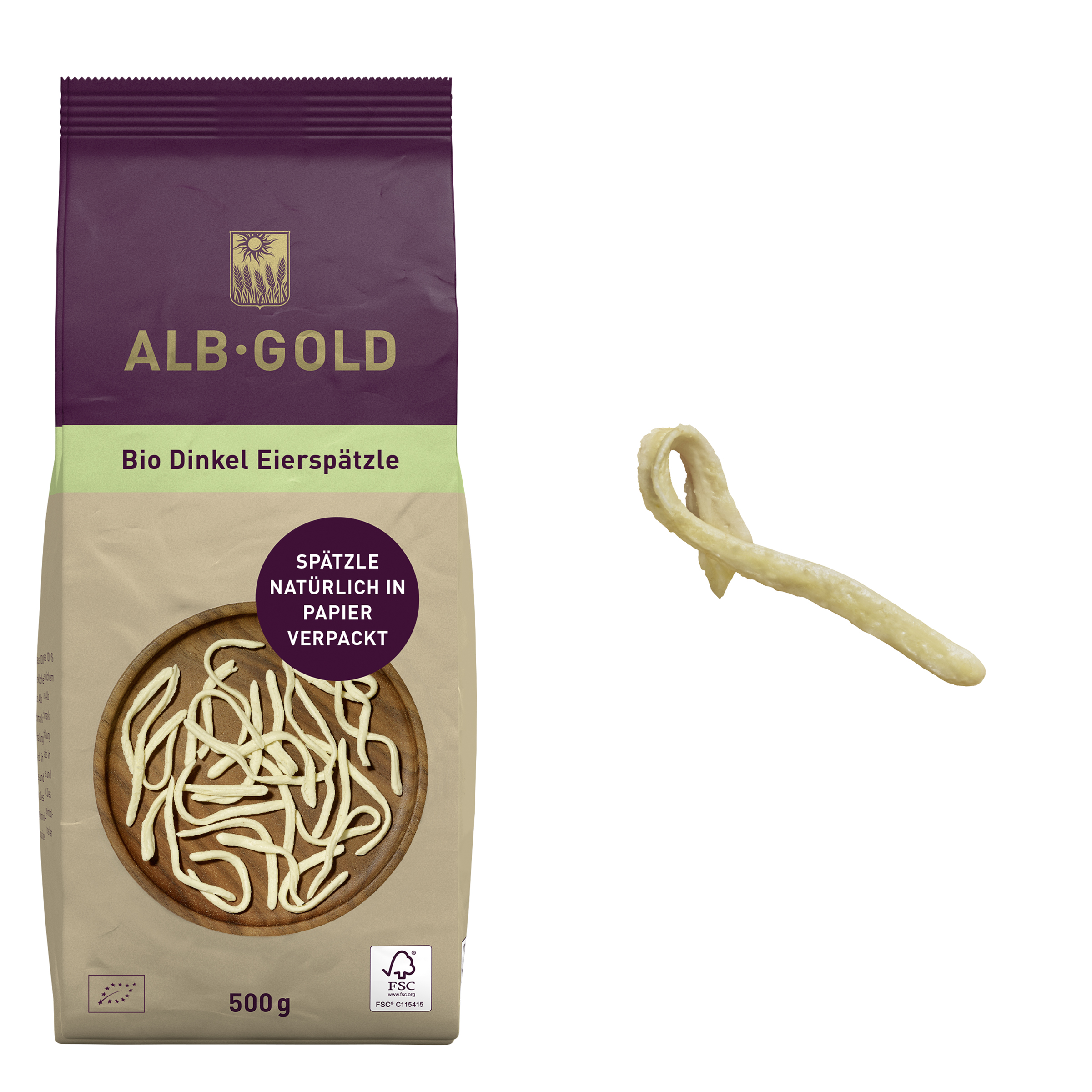 Bio Dinkel Eierspätzle