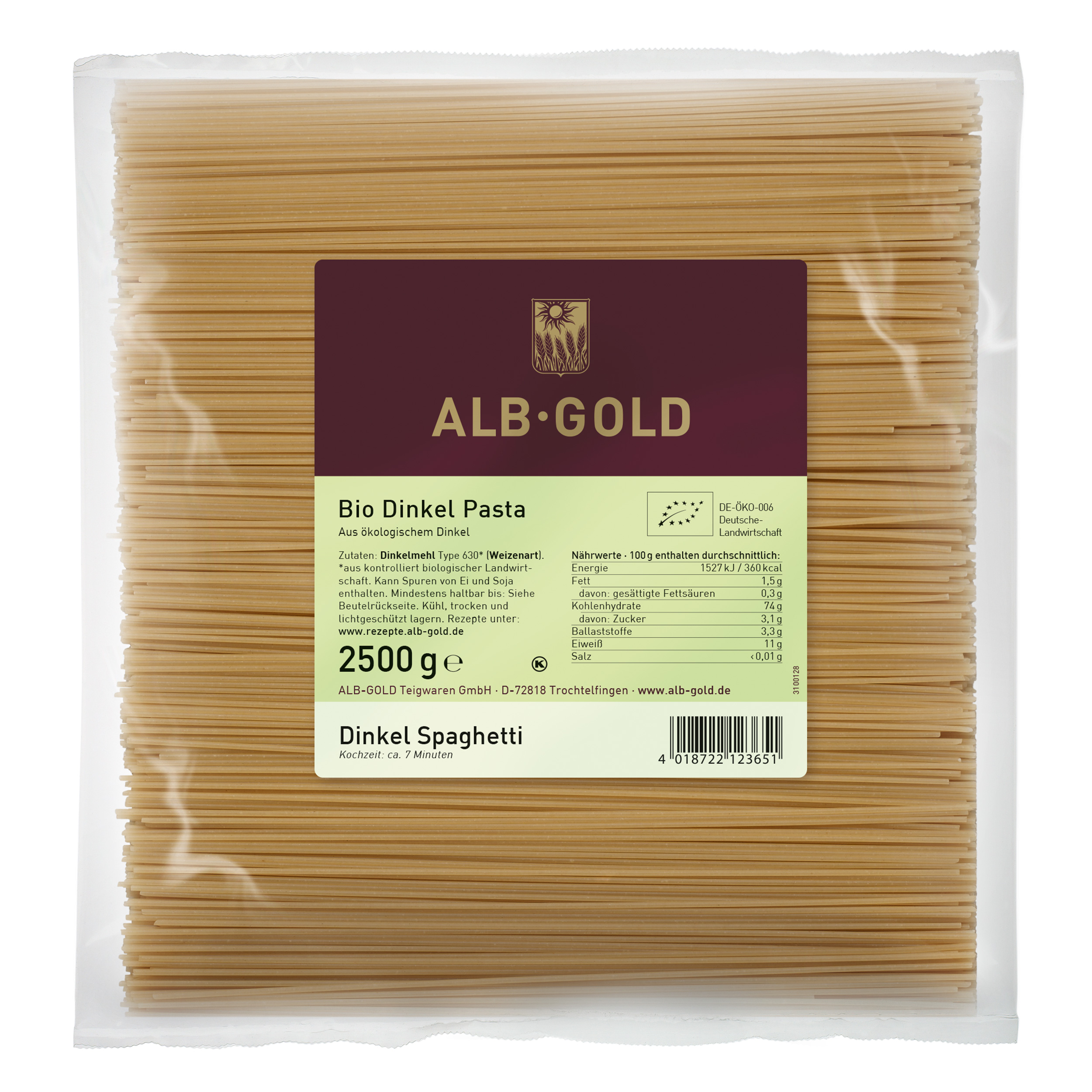 Bio Dinkel Spaghetti Bio Dinkel Spaghetti