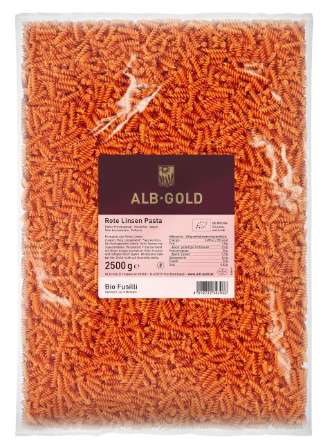 Bio Rote Linsen Fusilli