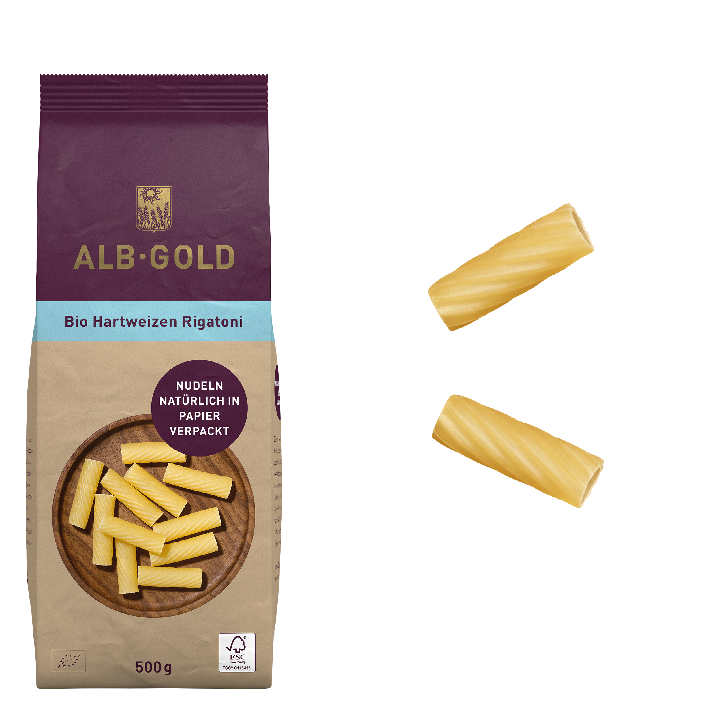 Bio Hartweizen Rigatoni Bio Hartweizen Rigatoni