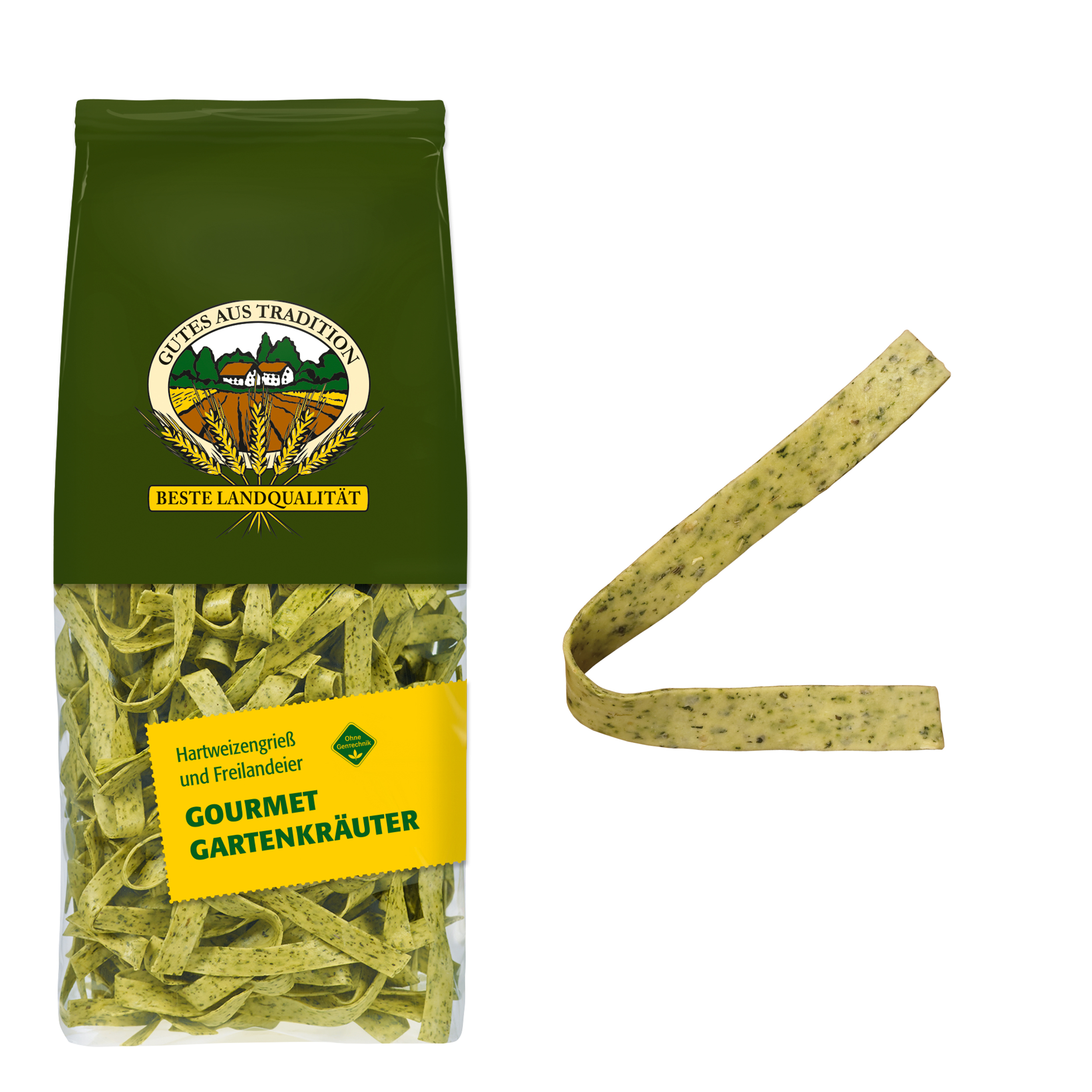 Gourmet Gartenkräuter-Nudeln 8 mm