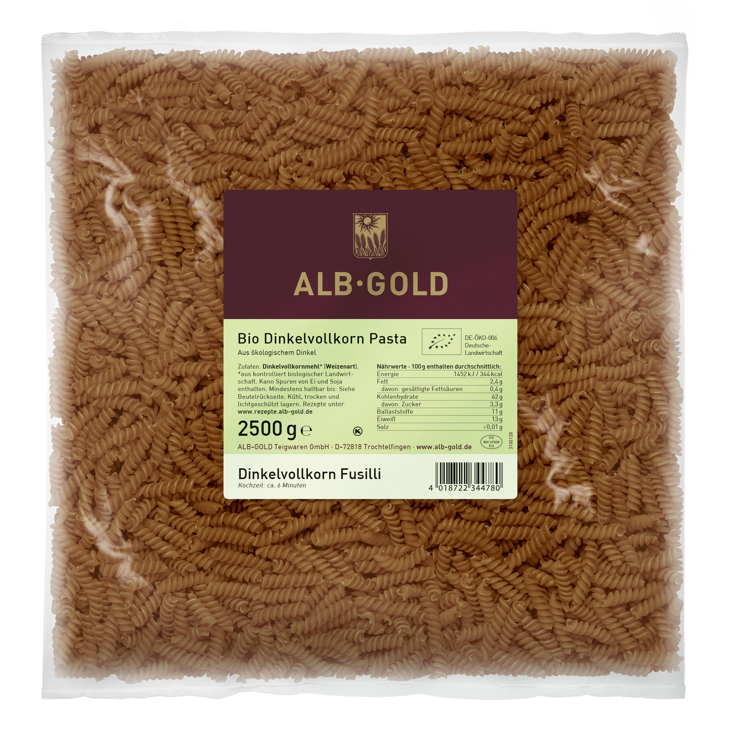 Bio Dinkelvollkorn Spiralen Bio Dinkelvollkorn Spiralen