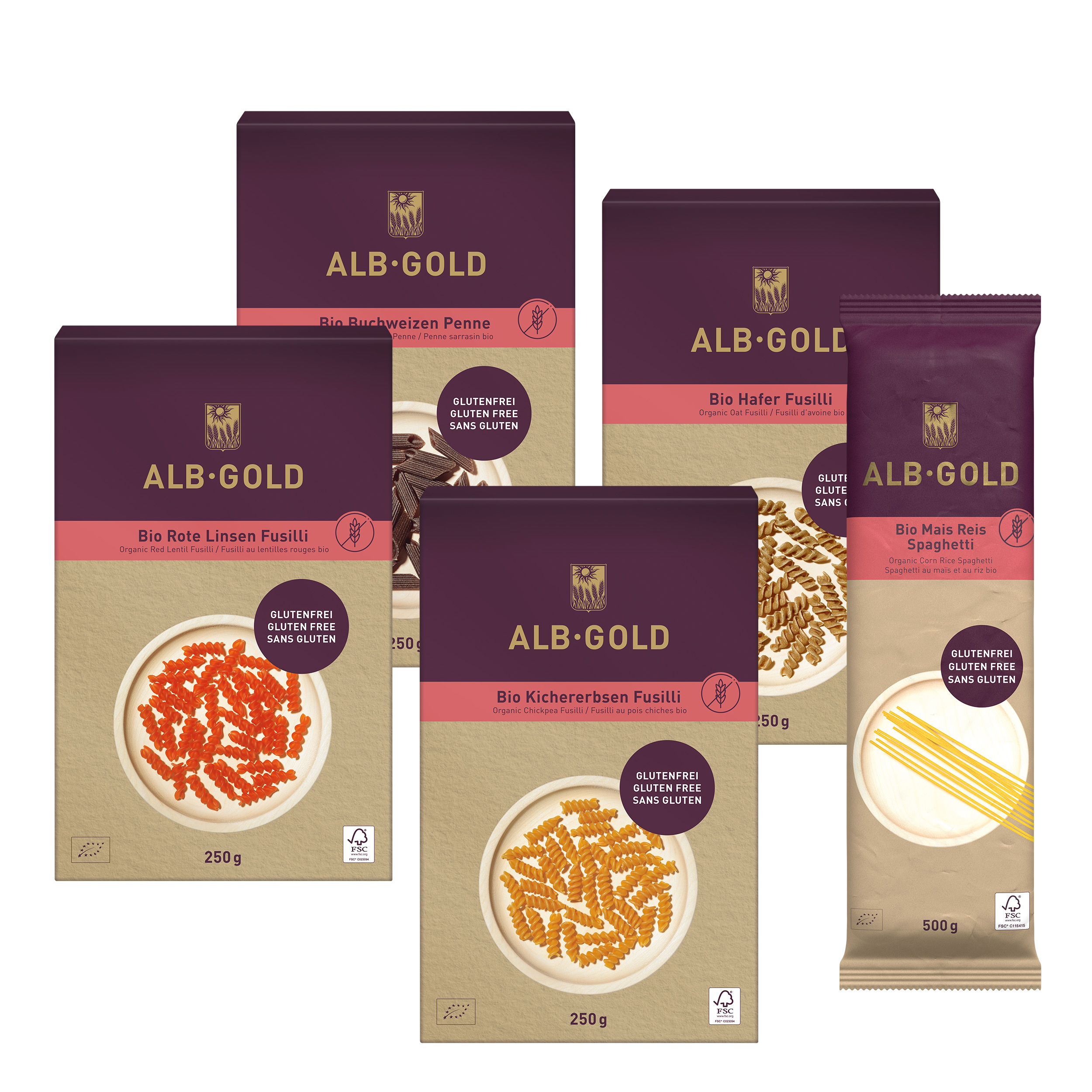ALB-GOLD Probierpaket glutenfreie Pasta ALB-GOLD Probierpaket glutenfreie Pasta