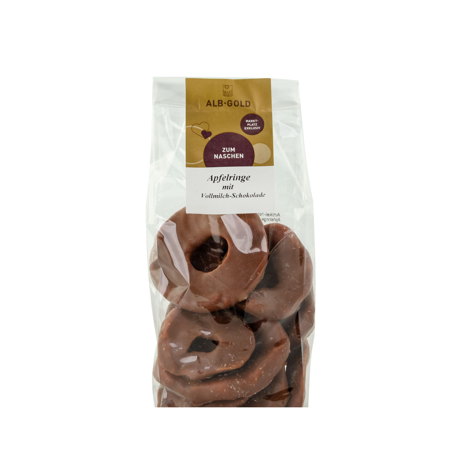 Schoko-Apfelringe Vollmilch