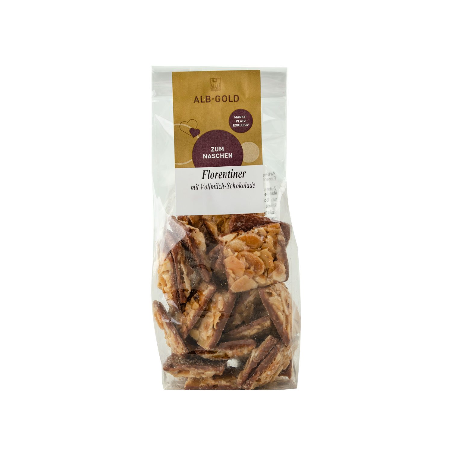 Florentiner mit Vollmilchschokolade