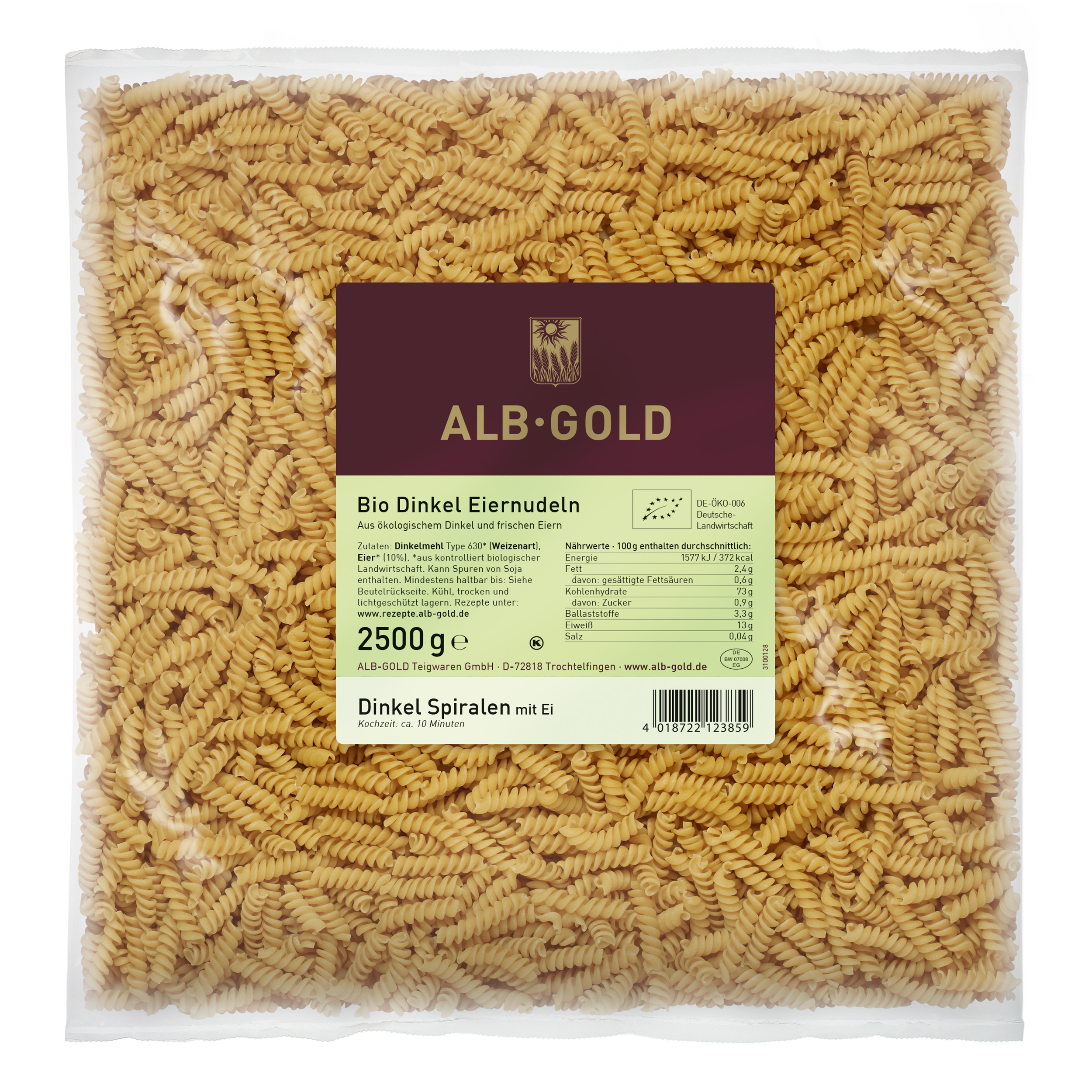 Bio Dinkel Spiralen Bio Dinkel Spiralen