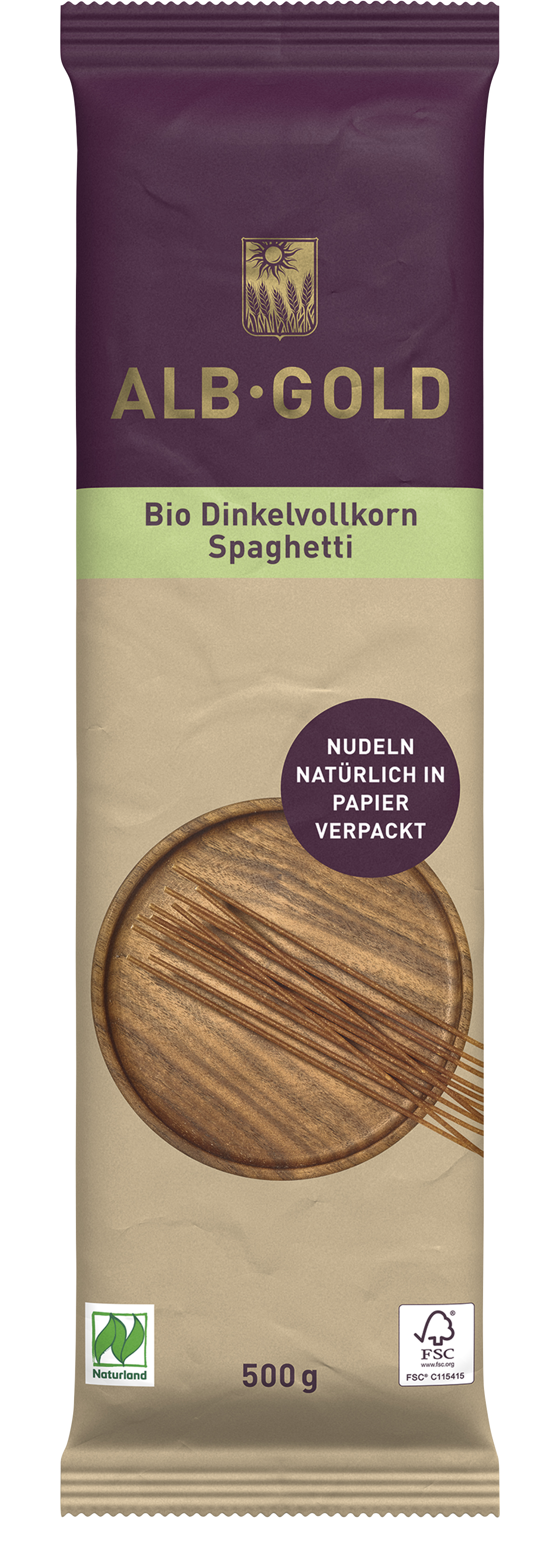 Bio Dinkelvollkorn Spaghetti