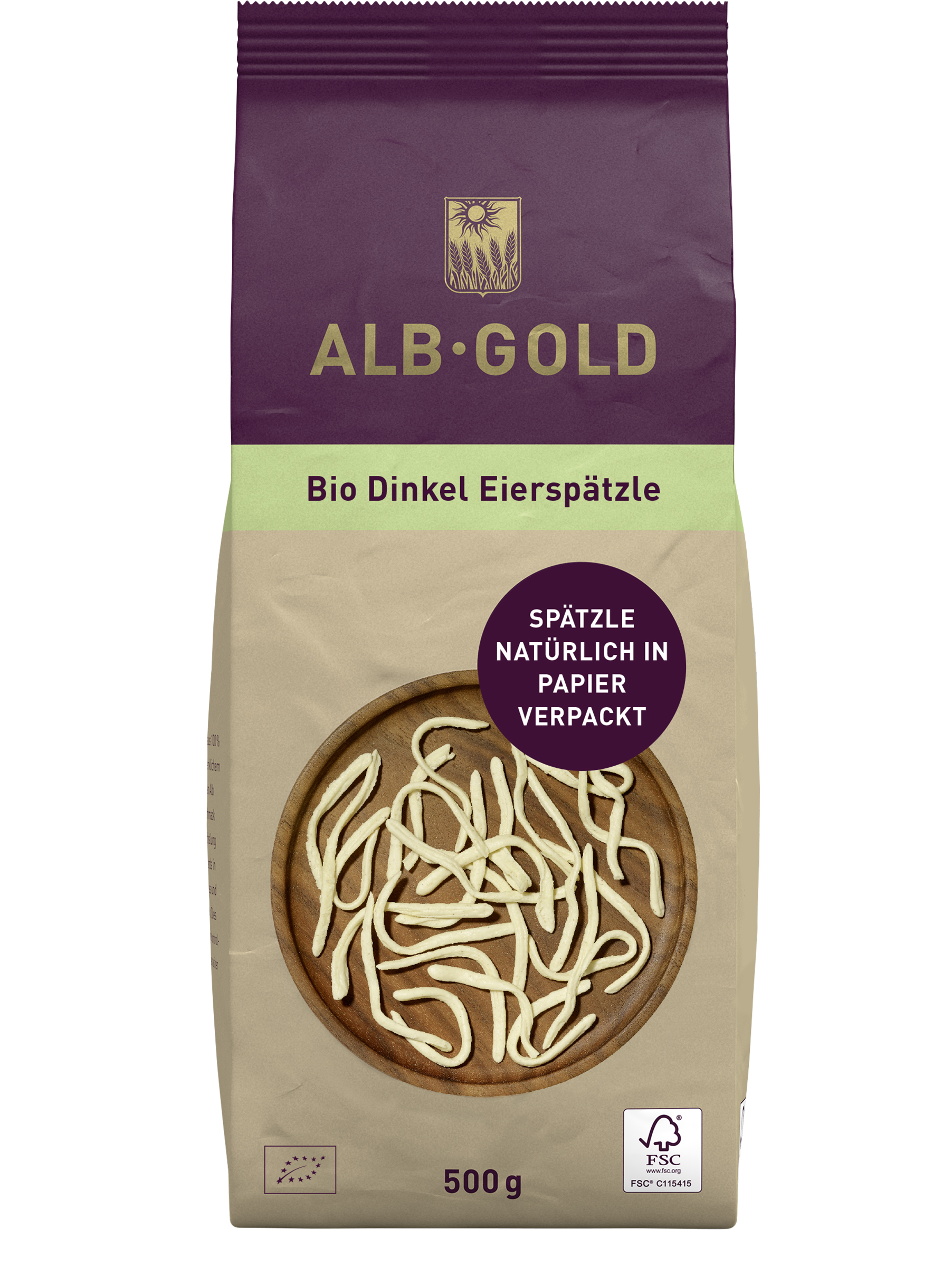 Bio Dinkel Eierspätzle